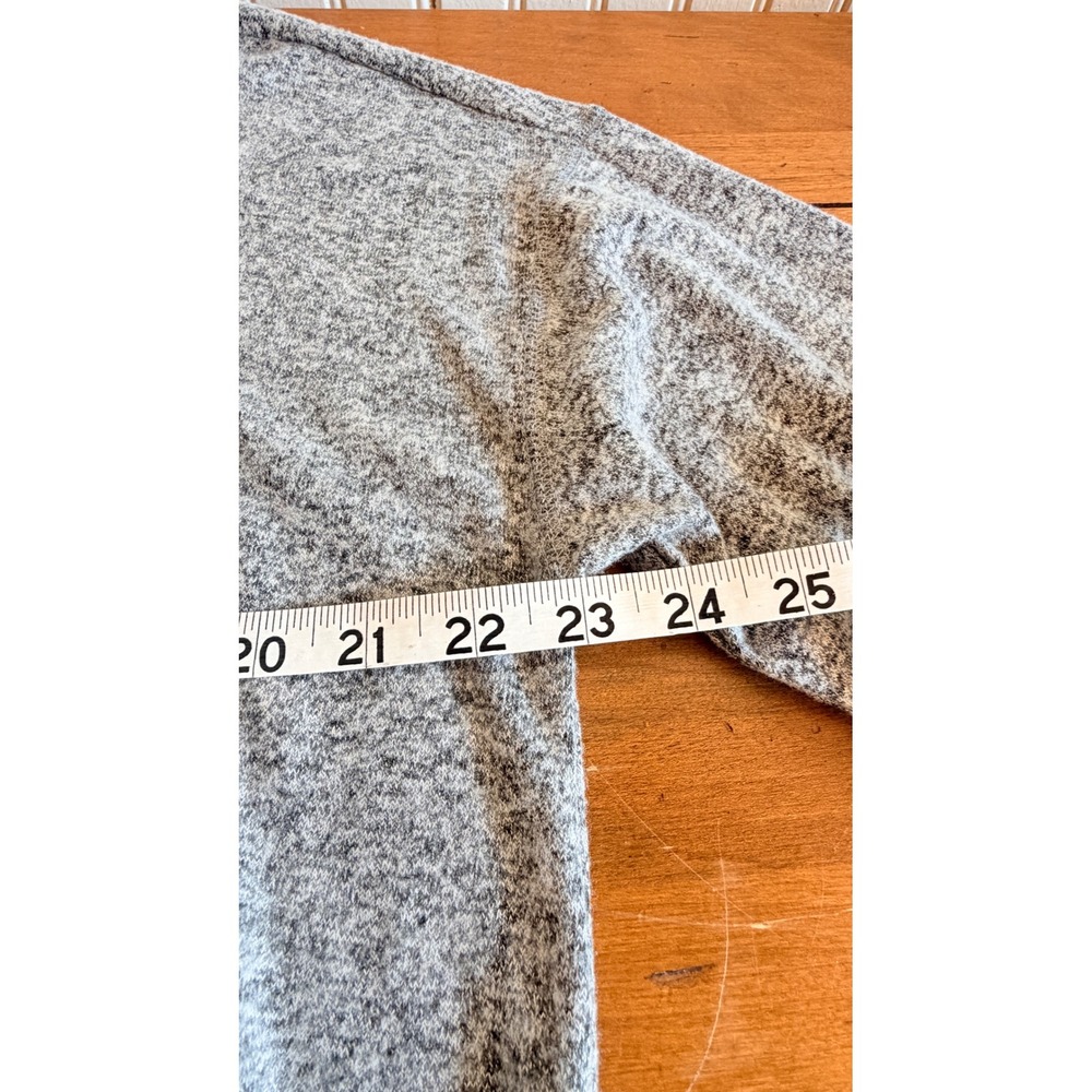 Lucky Brand Womens Heathered Grey Long Sleeve Crewneck Knit Sweater Large - Picture 4 of 10